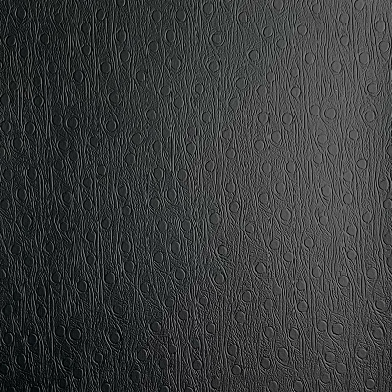 Leathar dubh PVC do bhróga